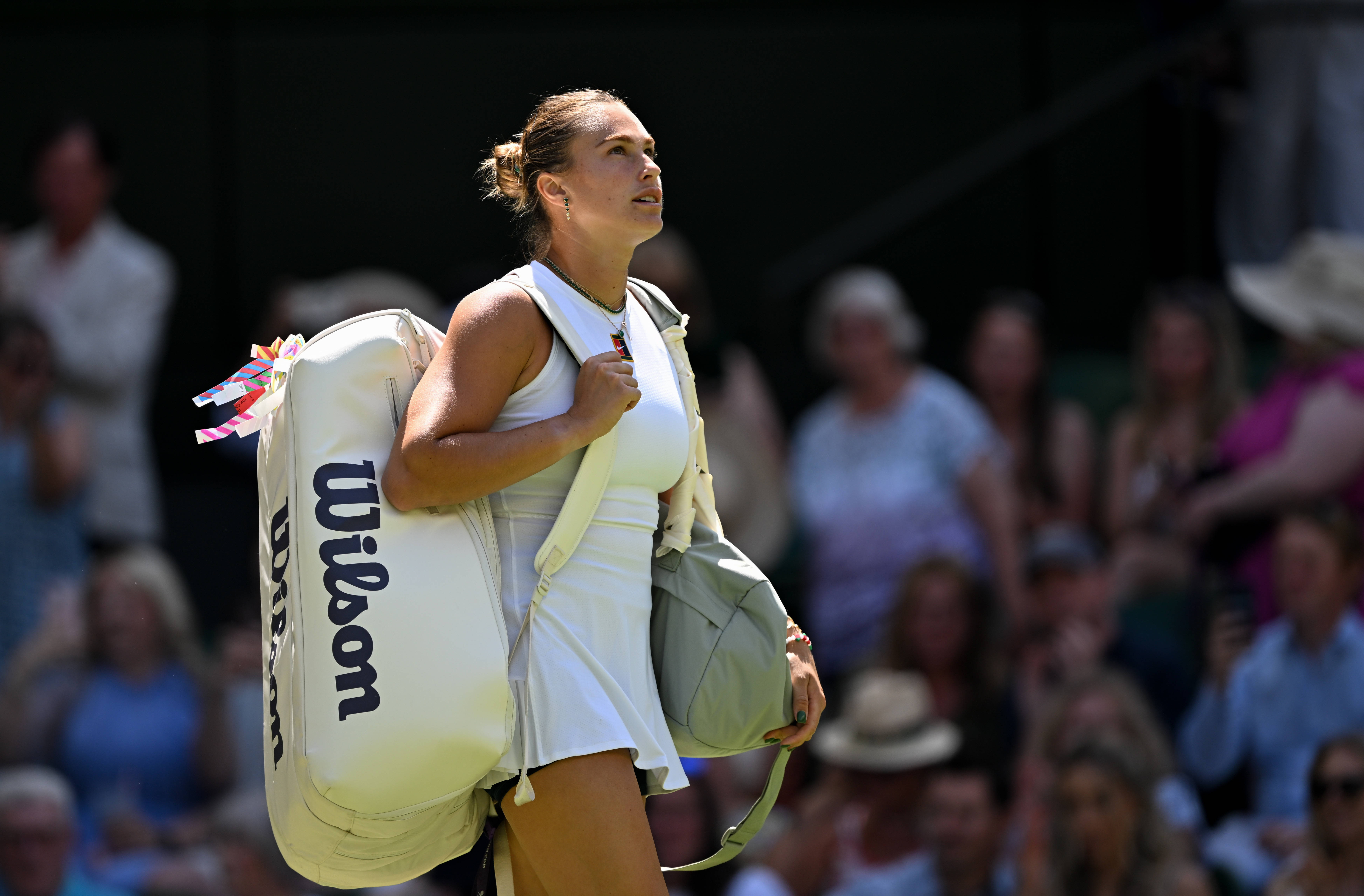 （体育）网球——温网：萨巴伦卡对阵阿尼西莫娃