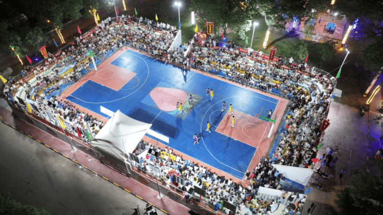 “大地流彩 和美乡村”宝鸡市第三届乡村篮球大赛（村BA）开幕